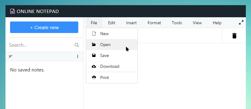 Open text file in Knitseo